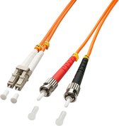 Lindy 1.0m OM2 LC - Câble fibre optique duplex ST 1 m Oranje