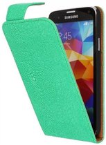 Devil Classic Flipcase Hoesjes - Hoesje Geschikt voor Samsung Galaxy S5 G900F Groen