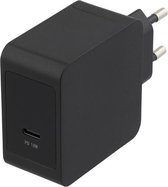 Deltaco USBC-AC130 oplader, USB-C poort - zwart