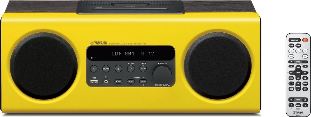 Yamaha TSX-112 - Docking Station met Radio & CD-speler - Oranje | bol