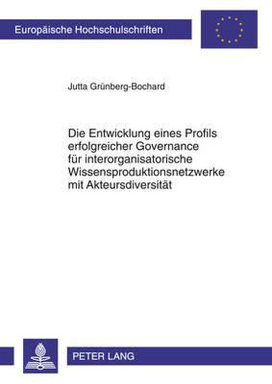 Die Entwicklung eines Profils erfolgreicher Governance für  ... - cover