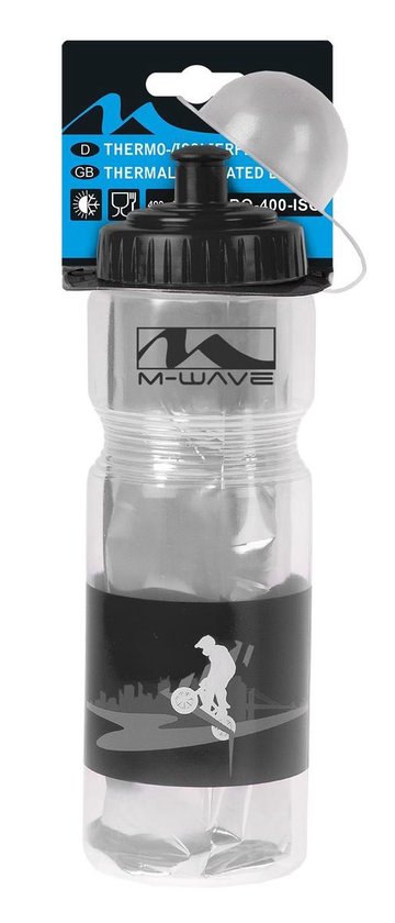 Bidon M -Wave PBO 750 ml - blanc (sur carte) MESSINGSCHLAGER