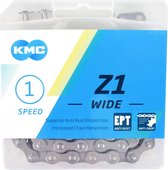 Kmc Ketting Z1 Breed 1/2 X 1/8 Inch 112s Single Speed Zilver
