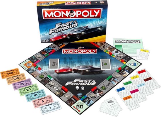 Thumbnail van een extra afbeelding van het spel Monopoly Fast & Furious - Engelstalig Bordspel