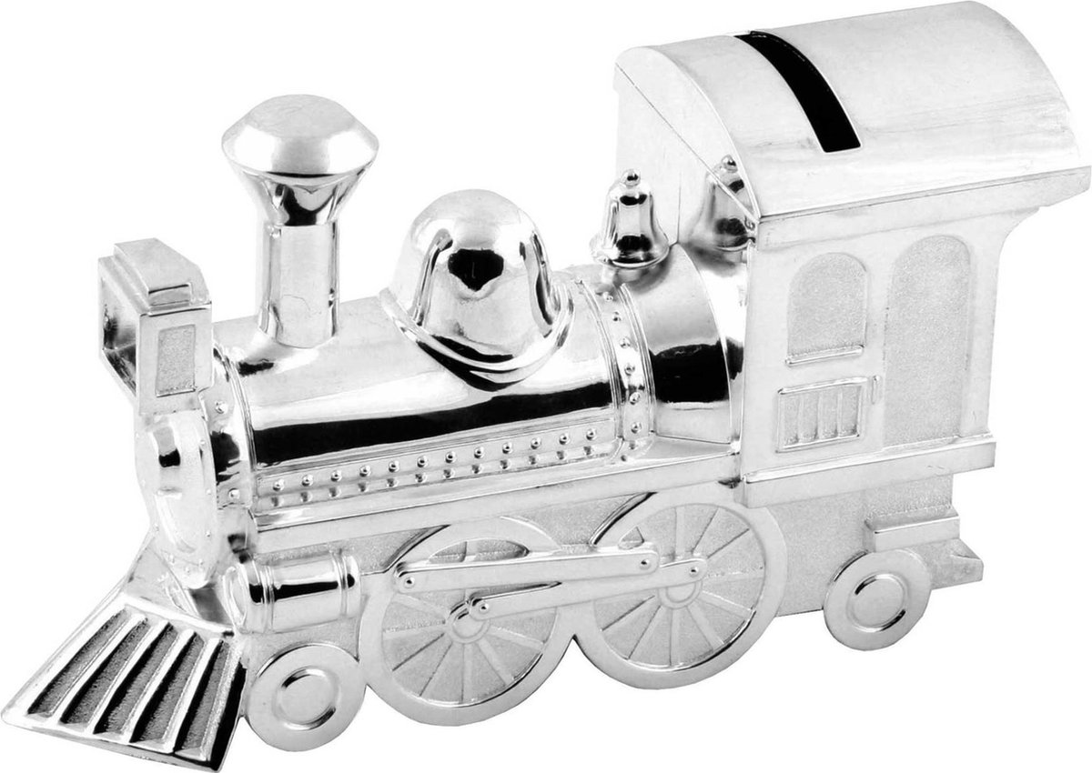 Present Memories - Spaarpot - Trein - Verzilverd