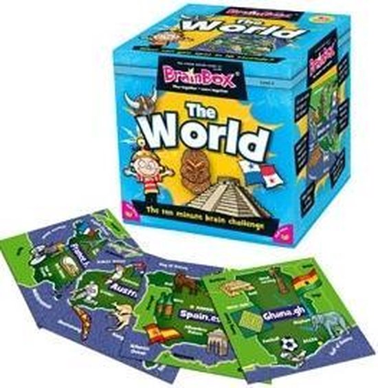 Thumbnail van een extra afbeelding van het spel BrainBox The World Board game Leren