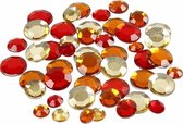 Strass rond rouge mix 360 pièces