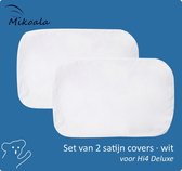 2 Witte satijnen covers - voor Mikoala Hi4 Deluxe