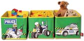 Lego Textiel 3-Delige Opbergbox - Groen