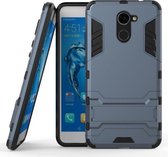 Armor Kickstand Back Cover - Huawei Y7 (2017) Hoesje - Blauw