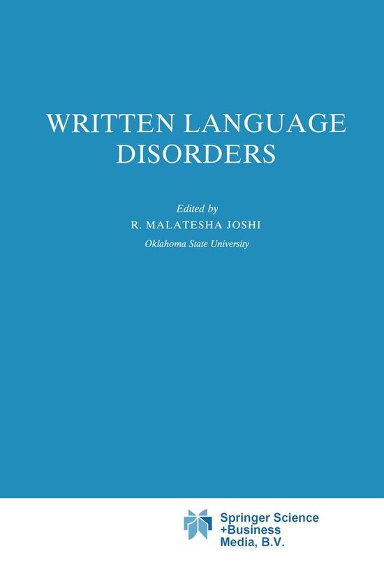 Neuropsychology and Cognition 2 - Written Language Disorders - cover