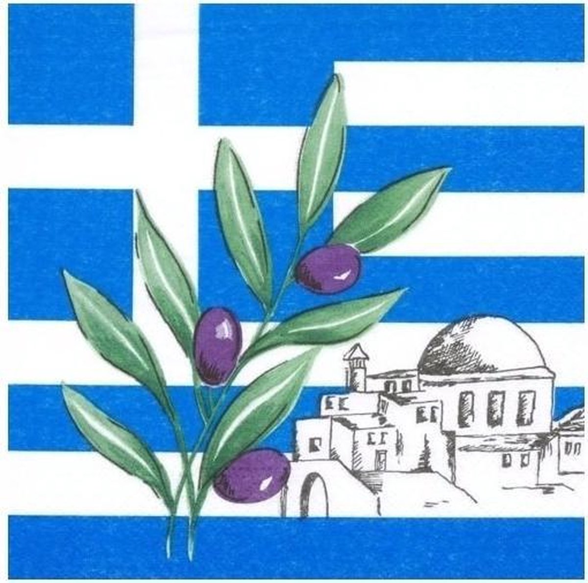 Servetten Griekenland - Merkloos