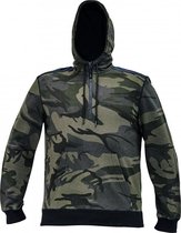 Camouflage hoodie/sweater groen maat XXL