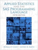 Applied Statistics & the SAS Prog