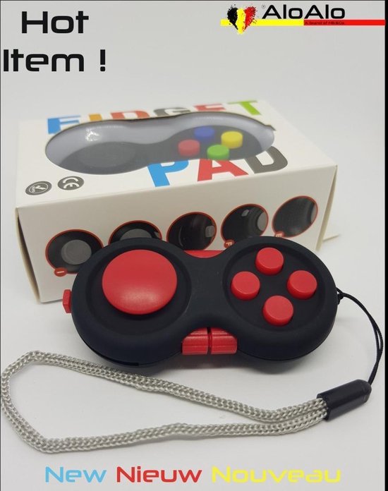 Fidget Pad - 8 delig - Rood