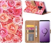 Rozen Boekmodel Hoesje Samsung Galaxy S9 Plus - Roze