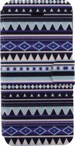 Xccess Book Stand Case - Geschikt voor Apple iPhone 5/5S - Aztec Blue