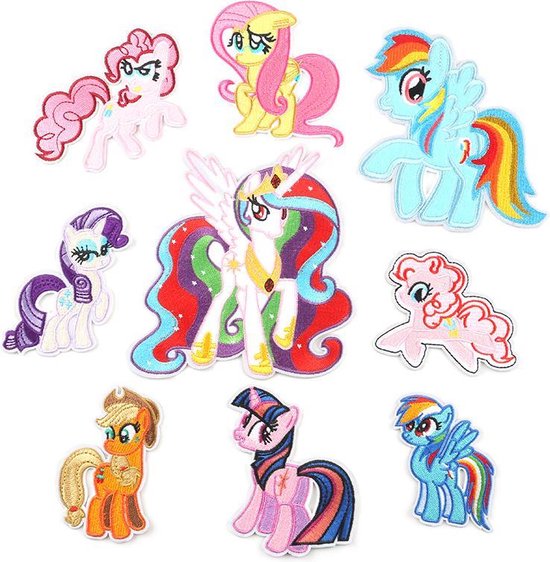 My Little Pony Series - 9 delige set -stof & strijk applicatie | bol.com
