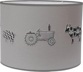 Taftan - Hanglamp - Boerderij en tractor grijs