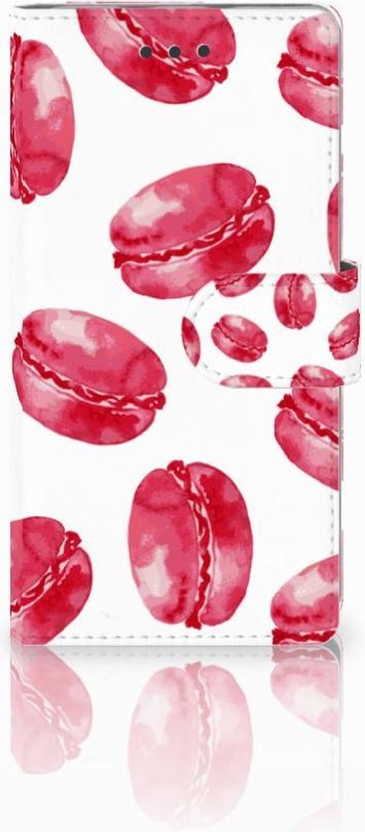 Huawei Ascend P8 Lite Book Cover Pink Macarons