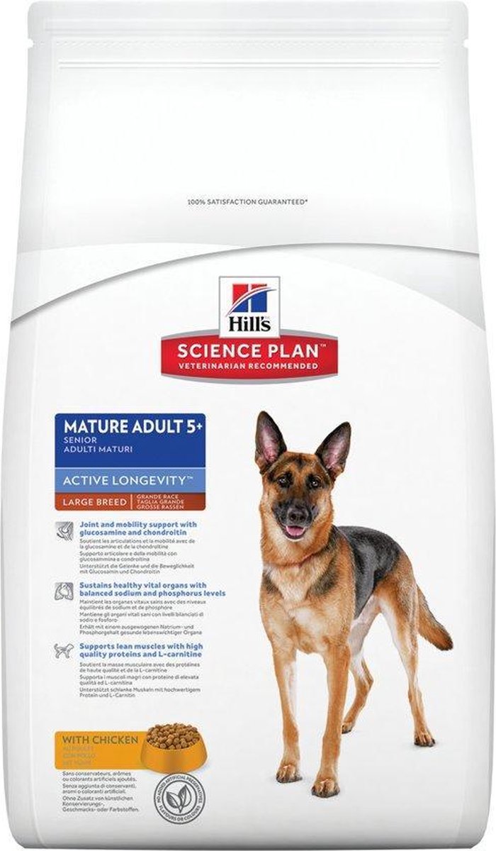 Hill's Science Plan Canine Mature Adult Active Longevity Large Breed Kip 12 kg