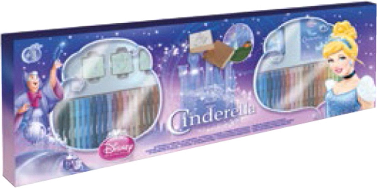 Multiprint Disney Cinderella stempeldoos incl. 60 viltstiften