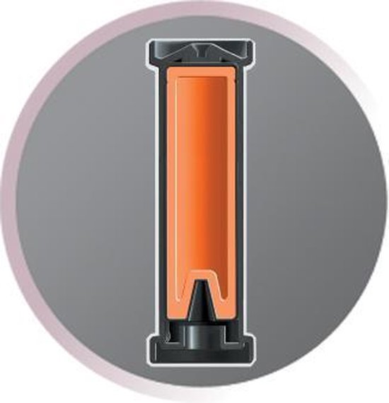 Gedetailleerde weergave van de verwarmingskern van een Remington ionische roller.