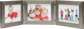 Deknudt Frames fotolijst S41VD1 H3H - zilver - drieluik - 3x 13x18 cm