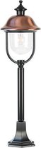 Terraslamp H:88cm 230v - Verona-II - Zwart/koper