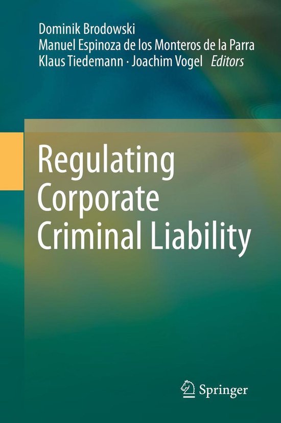 Regulating Corporate Criminal Liability - cover