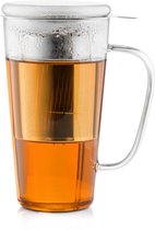 Bredemeijer Theeglas Rimini met RVS filter en deksel