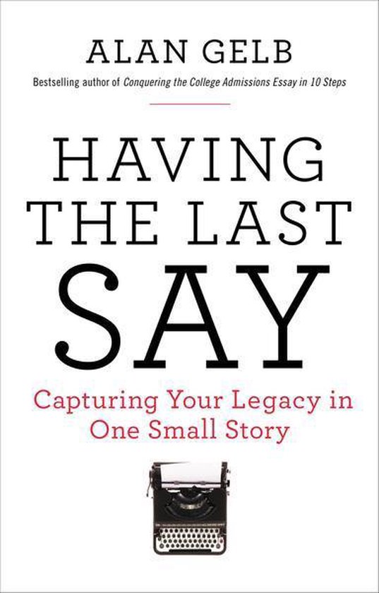 Having the Last Say - cover