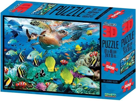 Tom Legpuzzel 3d Onderwaterwereld 500 Stukjes