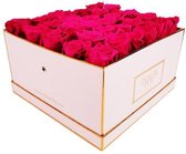Infinity Hot Pink Large White Flowerbox – Square