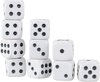 Afbeelding van het spelletje 10 witte dobbelstenen Set - Do-bbelsteen - Dobbelen - Dobbelstenenset Wit - Yahtzee - Bordspel - Gezelschapsspel - Spellen