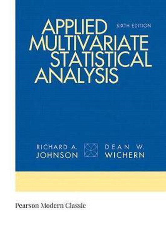 Pearson Modern Classics for Advanced Statistics Series- Appl ... - cover