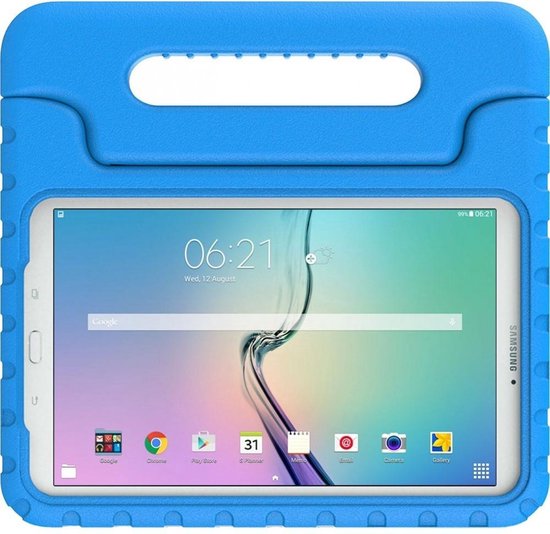 suiker september klein Samsung Galaxy Tab E 9.6 Kids-proof draagbare tablet case - blauw | bol.com