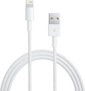 Lightning Kabel naar USB voor Oplader en Data - 1 Meter Lightningcable - Oplaadkabel voor Apple iPhone 7 / 6 / 5 /4 + voor Apple iPad 2017 / 2 / 3 / 4 / Mini / Pro (9,7 + 12,9)