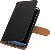 Pull Up TPU PU Leder Bookstyle voor Galaxy S9 Zwart