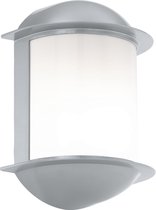 EGLO Isoba - Buitenverlichting - Wandlamp - 1 Lichts - LED - Zilver - Wit