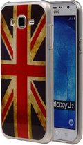 Britse Vlag TPU Cover Case voor Samsung Galaxy J7 Cover