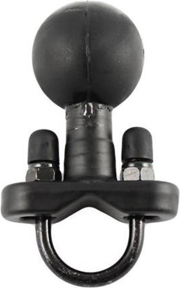 Stangbeugel (13-25 mm) met B-kogel, RVS U-beugel