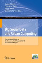 Communications in Computer and Information Science 926 - Big Social Data and Urban Computing