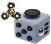 Friemel Kubus Grijs/Zwart met gratis Fidget Spinner!