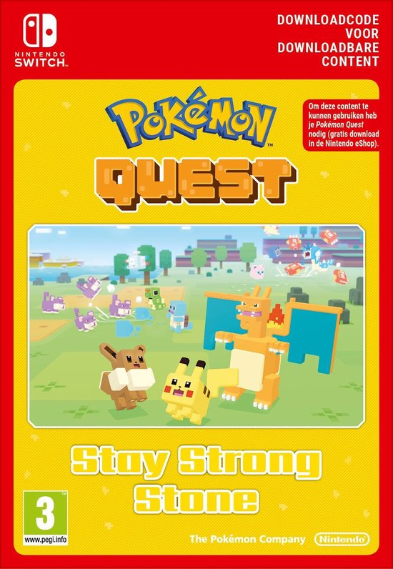 Pokemon Quest Stay Strong Stone Addon Nintendo Switch