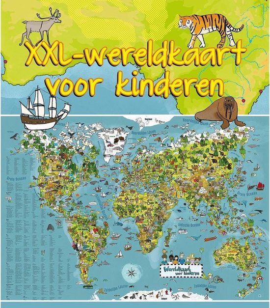 Afbeelding van het spel Wereldkaart dieren XXL voor kinderen