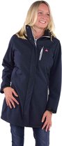 BJØRNSON DORTE Parka Winterjas Dames - Winddicht - Teddy Gevoerd - Waterafstotend - Damesjas - Capuchon - Rits Afsluitbare Zakken - Maat 36 - Donkerblauw