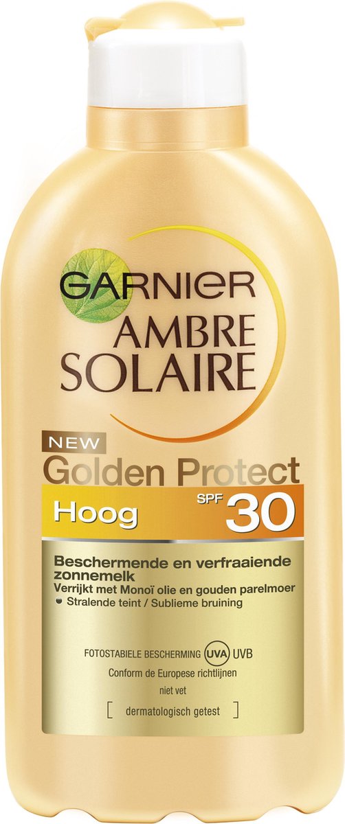 Garnier Ambre Solaire Golden Protect Beschermend en Verfraaiend SPF 30 -  200 ml -... | bol.com