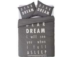 Day Dream Dear Dreams Dekbedovertrek - Litsjumeaux - 240x200/220 cm - Grijs