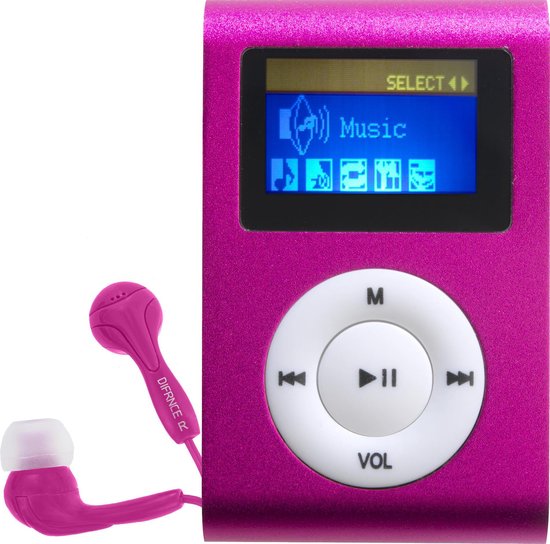 Emuleren Uitgaand uitlaat Difrnce MP855 - MP3 -speler - 4 GB - Roze | bol.com
